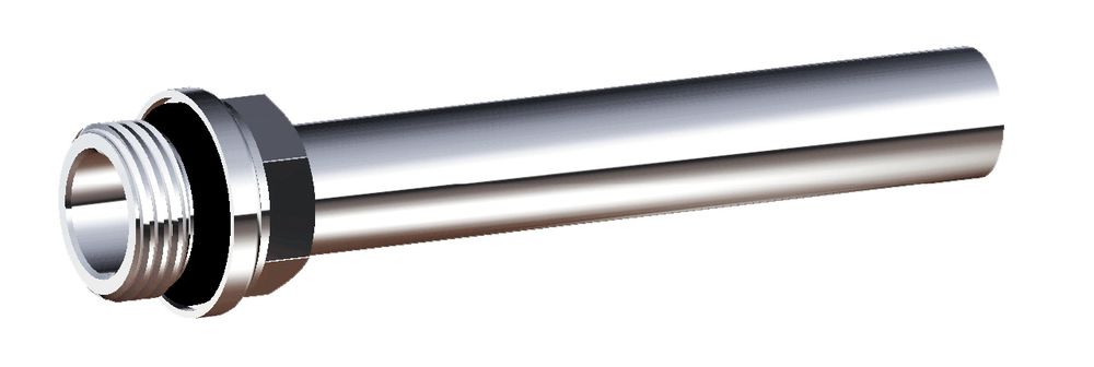Хромиров.медная трубка Ø 15, длина 200 мм, 1/2&quot;НР с EPDM (Far)