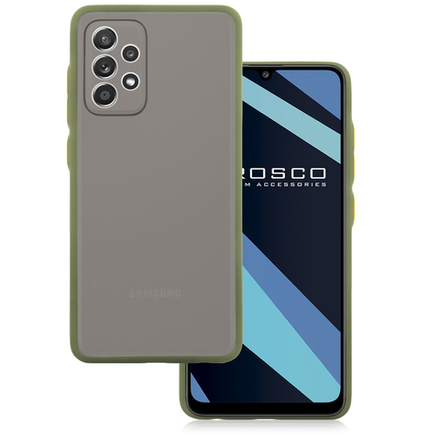 Чехол ROSCO для Samsung Galaxy A52 оптом (арт. SS-A52-ST-TPU-GREEN-ORANGE)