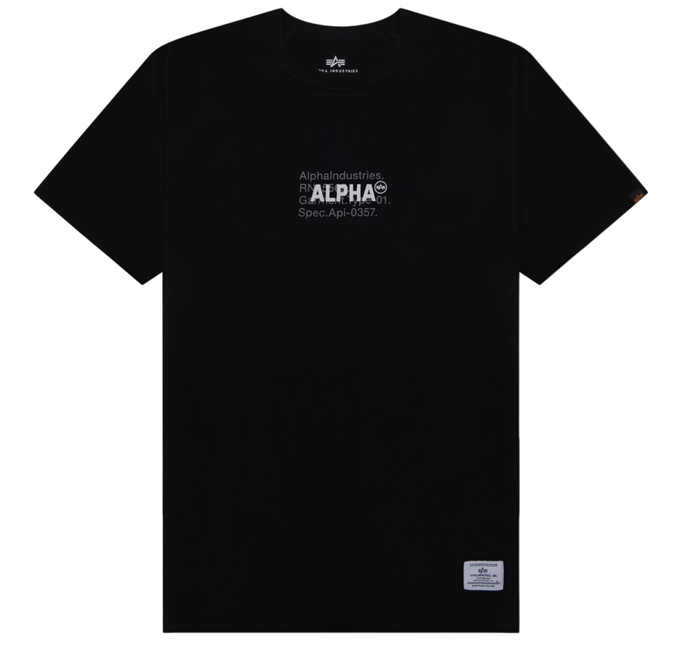 Футболка Alpha Industries Alpha Code Graphic Tee Black