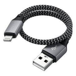 Кабель Satechi USB Type-A - Lightning 25 см (ST-TAL10M) серый космос