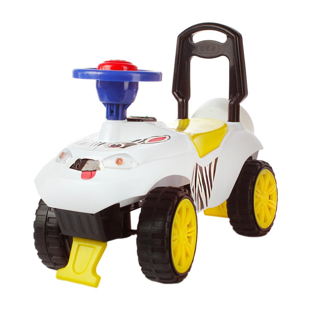 Толокар машина большая RRB-58-З Зебра (64*29*48 см)