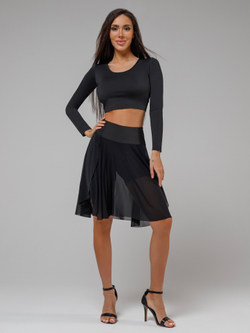 Шорты-юбка Dolly Midi Shadow, Черный