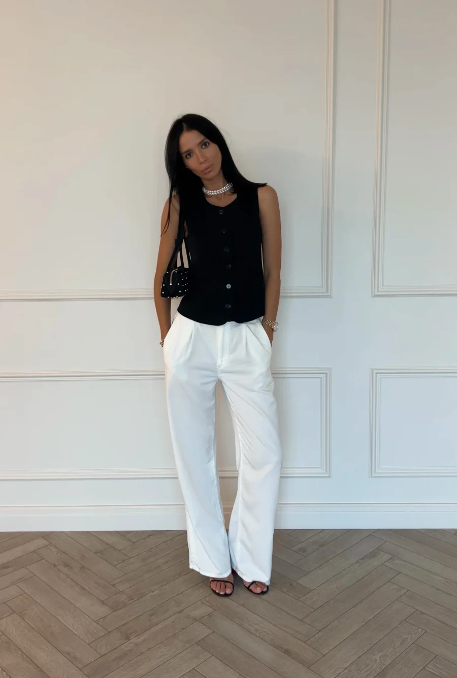 Брюки relaxed fit, Белый