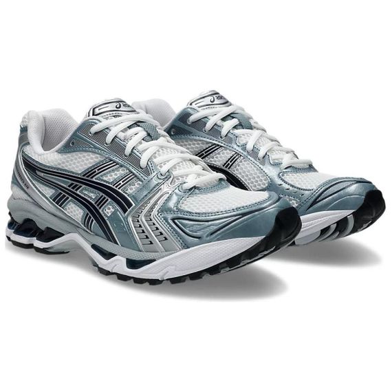 Asics Гель Kayano 14 Беговые кроссовки Низкие Бело-серые Унисекс