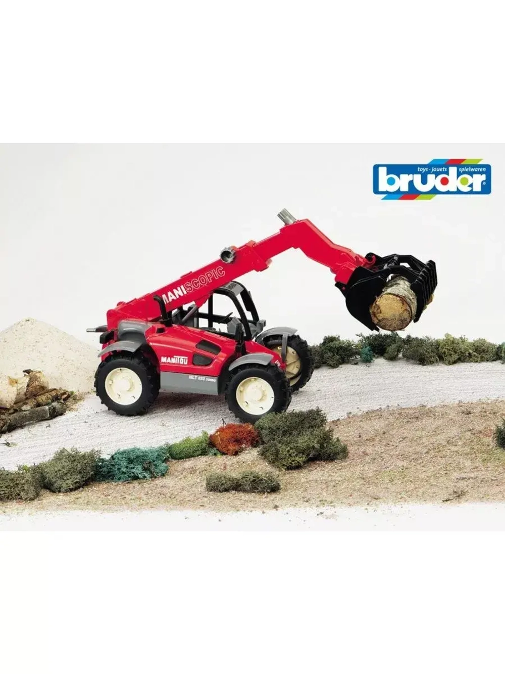 Погрузчик колёсный Manitou MLT 633 с ковшом Bruder 02125