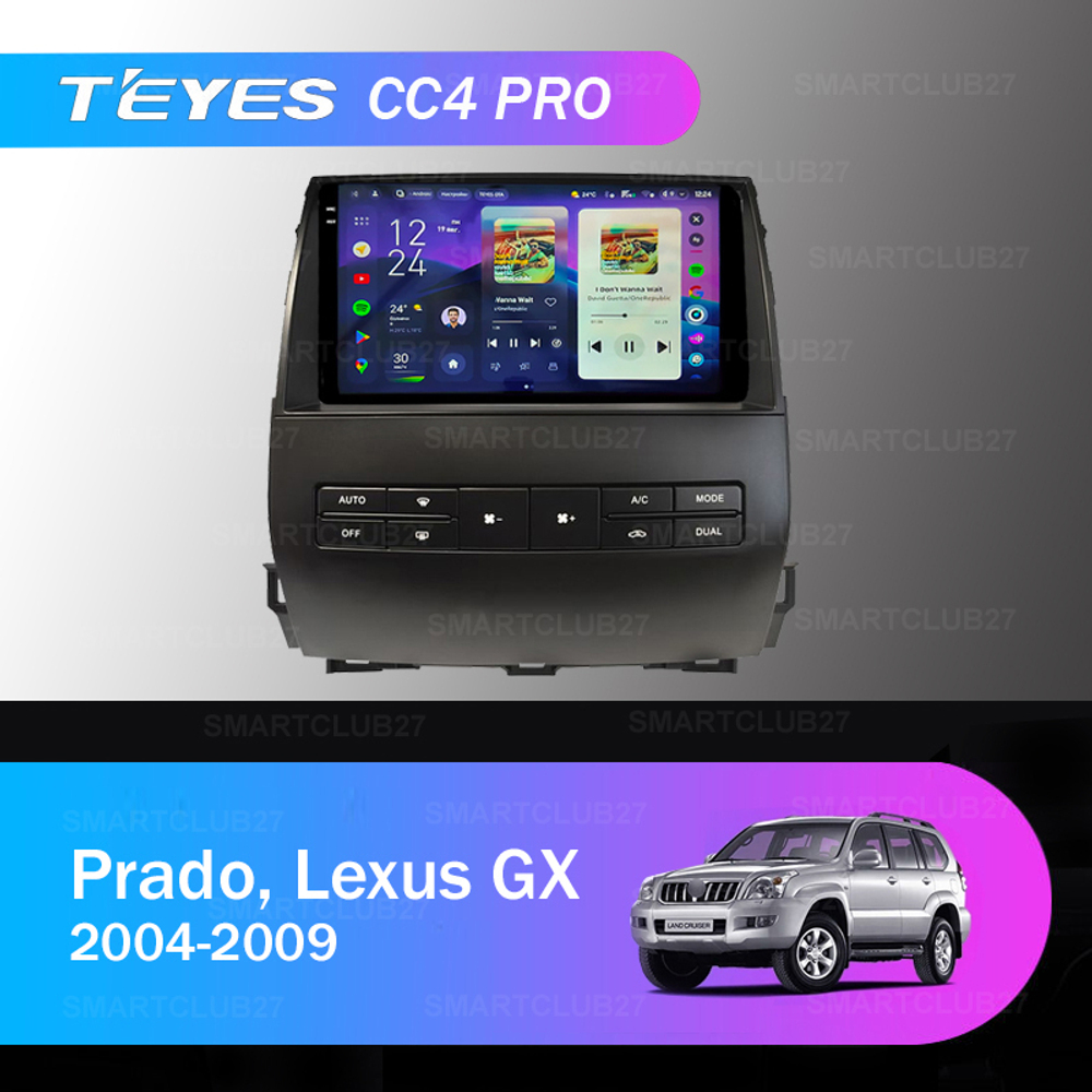 Teyes CC4 Pro 9" для Toyota Land Cruiser Prado, Lexus GX 470 2002-2009