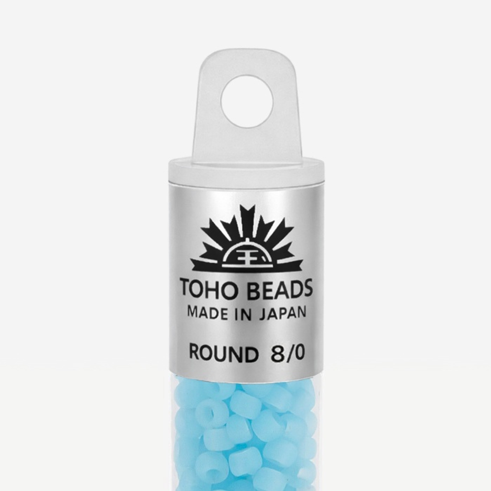 Японский бисер TOHO Round 8/0 (№143F), жемчужный матовый