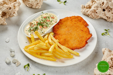 Хрустящий куриный Шницель с грибным соусом | Crispy Chicken Schnitzel with mushroom sauce