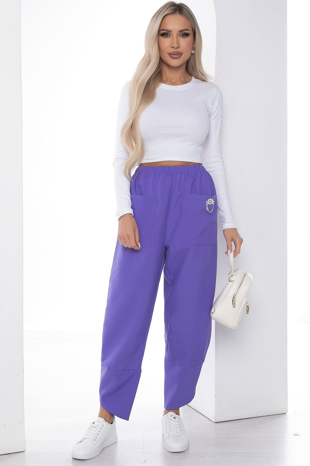 Брюки бохо (сирень) Б9088 LT Collection