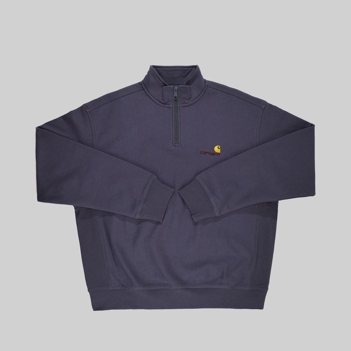 Толстовка мужская Carhartt WIP American Script Half Zip артикул:I027014_zeus - купить в магазине Дайс