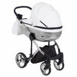 Детская коляска Adamex Chantal Star Collection 2 в 1 STAR105 белый+серебряный