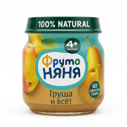 Пюре Фруто Няня груша 100 гр
