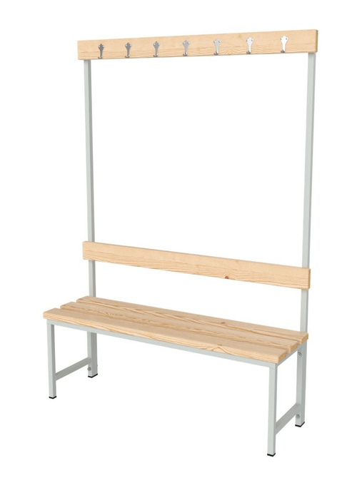 Скамейка-вешалка СКВ-1-1200, 1000х350х1700 мм