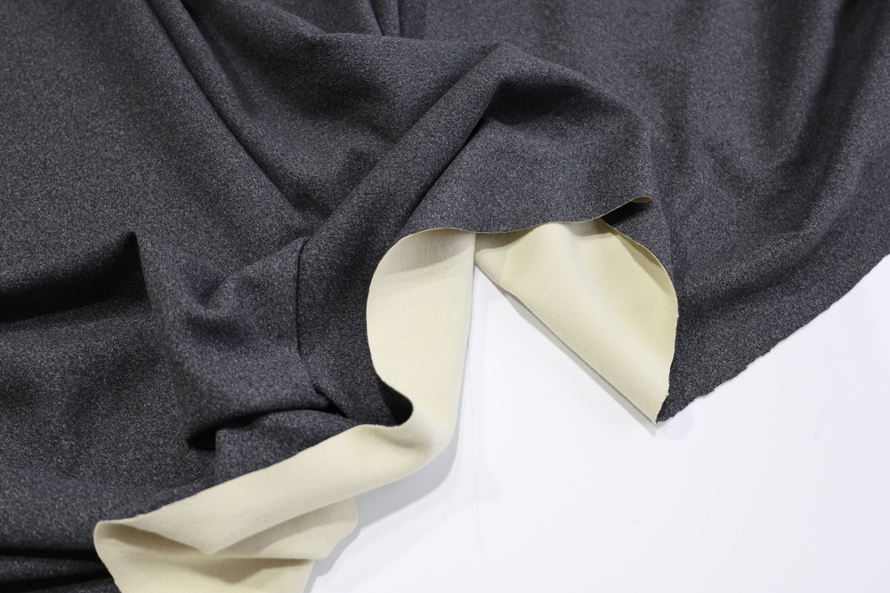 АНТРАЦИТ - Кашемировое двухстороннее термополотно для термобелья (1379 Маша)