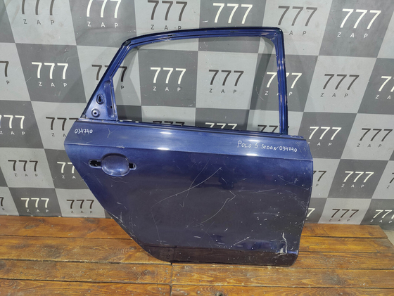 Дверь задняя правая Volkswagen Polo 5 Sedan 10-20 Б/У Оригинал 6RU833056D