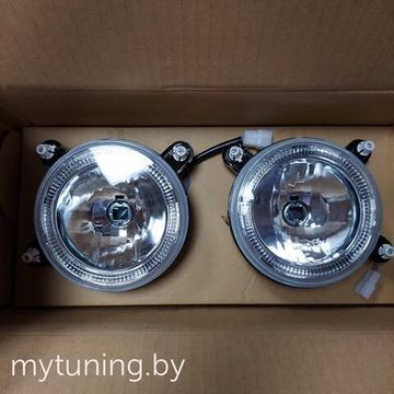 Передние фары внутренние VW Golf 1/Golf 2 angel eyes chrome