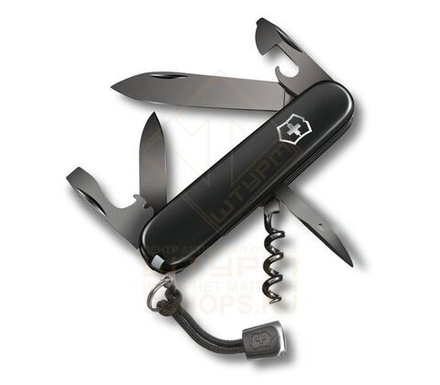 Нож многофункциональный Victorinox Spartan 91 мм, Black/Black