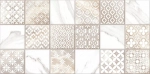 Настенная плитка Alma Ceramica TWU2550FRC14 Fresco 24.9x50 микс глянцевая / рельефная под мрамор / под мозаику / с орнаментом