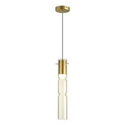 5059/5LA PENDANT ODL24 385 золотой/янтарный/металл/стекло Подвес LED 5W 3000K SCROW