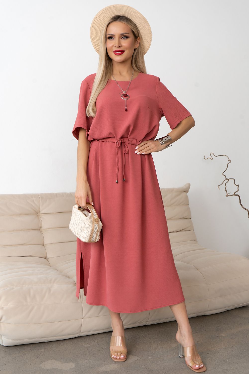 Платье Каталина (коралл) Р11-1246/3 Nikol