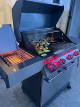 Газовый гриль Primeliner S-class Pro, 6 горелок (c ИК-горелкой), нержавеющая сталь