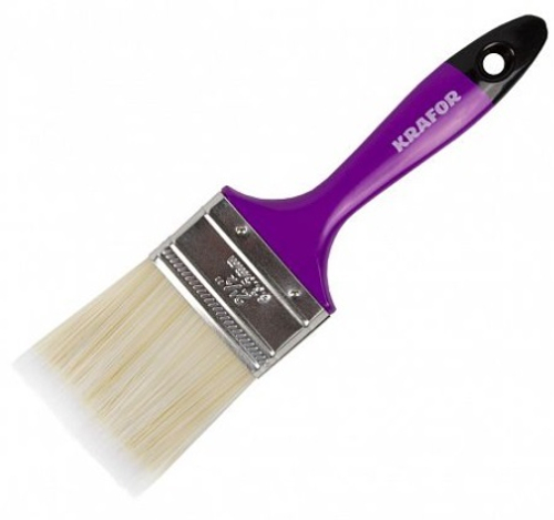 Кисть плоская искусств щетина №2,5/63 мм Крафор