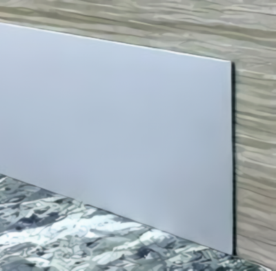 Алюминиевый плинтус пристеночный серебро PP