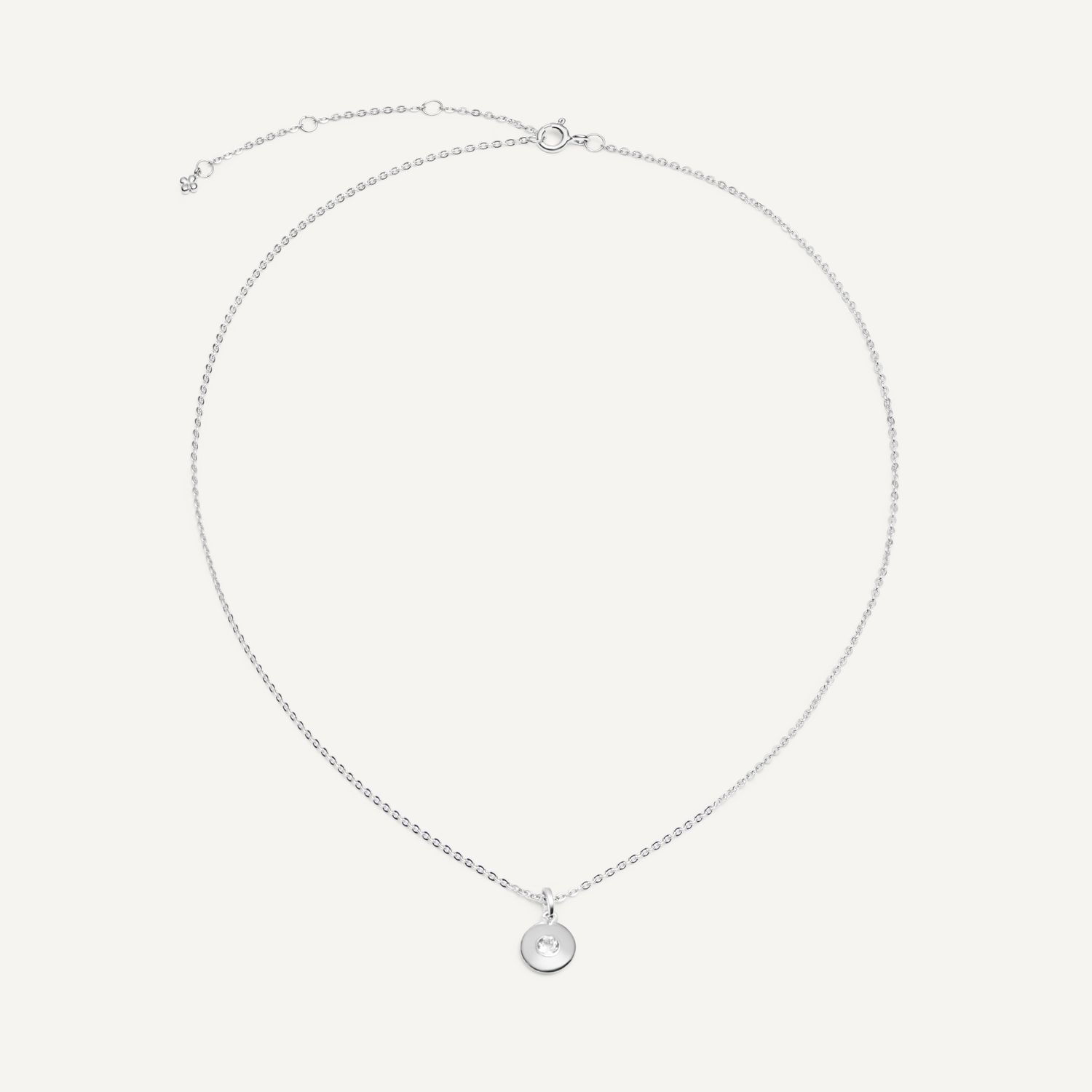 Колье Silver Birthstone Necklace – March