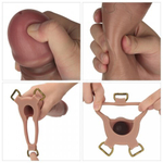 Расширенный набор страпона Ingen 10 (пояс, реалистичный полый дилдо и втулка) L/XL/2XL