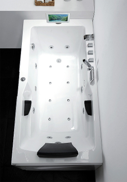 Акриловая ванна Gemy 171x86 G9066 II O L с гидромассажем