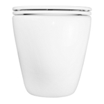 Унитаз приставной Azario Grado 365х570х410 безободковый, смыв "Торнадо", в комплекте с быстросъемным сидением микролифт (AZ-2141D-UQ1)