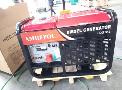 Дизельный генератор 10 кВт АМПЕРОС LDG12E