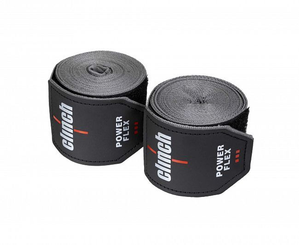 Бинты боксерские Clinch Boxing Hand Wrap Power Flex серые C239