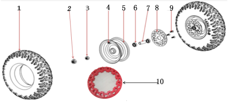 Запчасти D к квадроциклу Motax Gekkon 110