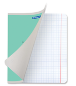 Тетрадь 12 л. BRAUBERG КЛАССИКА NEW крупная клетка, обложка картон, ЗЕЛЕНАЯ, 105689