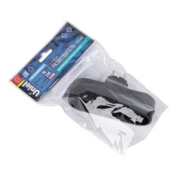 S-ES3-16O BLACK Разветвитель сетевой. б-з. 3 гнезда. 16А. 3500Вт. Черный. ТМ Uniel