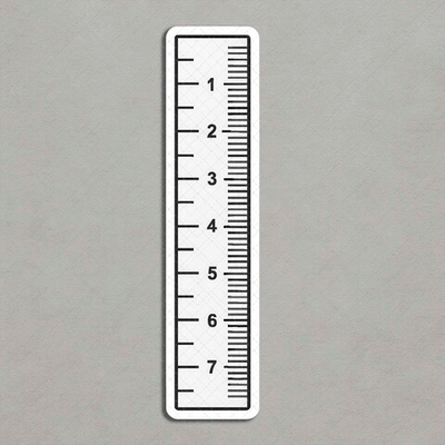 Линейка белая - декор для фотосессий