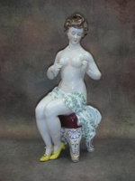 Статуэтка. Фарфор. Обнажённая дама. Rudolstadt. Германия