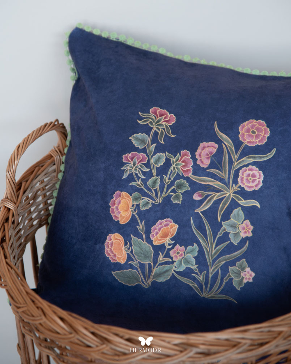 Декоративная подушка в персидском стиле Negar Navy Blue Hermodr 130220375 Иран