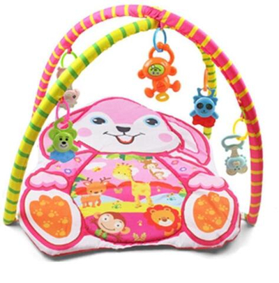 Коврик д/новорожд. игровой Зайка, 5 игрушек, в коробка