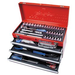 KING TONY (901-073MR) Набор инструментов универсальный, выдвижной ящик, 73 предмета