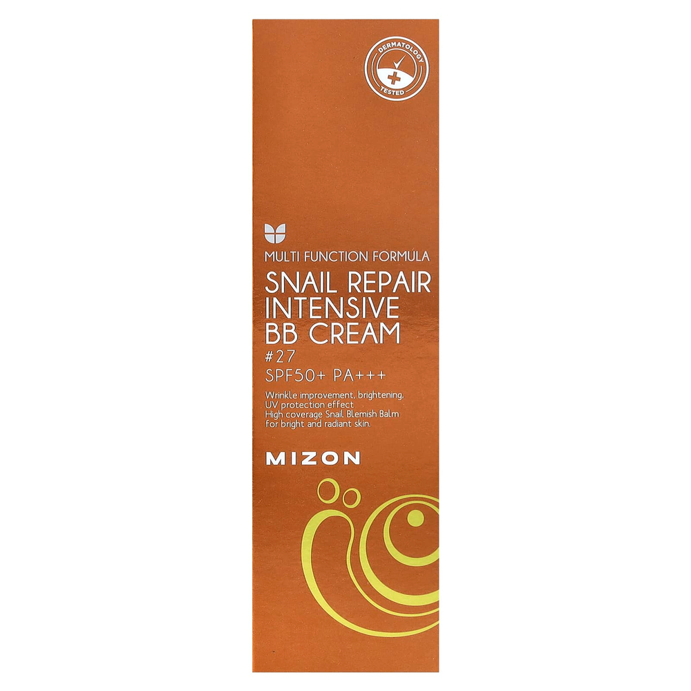 Mizon, Интенсивный BB-крем Snail Repair, # 27, SPF 50+ PA +++, 50 г (1,76 унции)