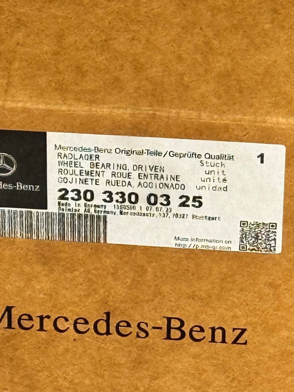 Mercedes-Benz Ступица, арт. A2303300325, 1 шт.