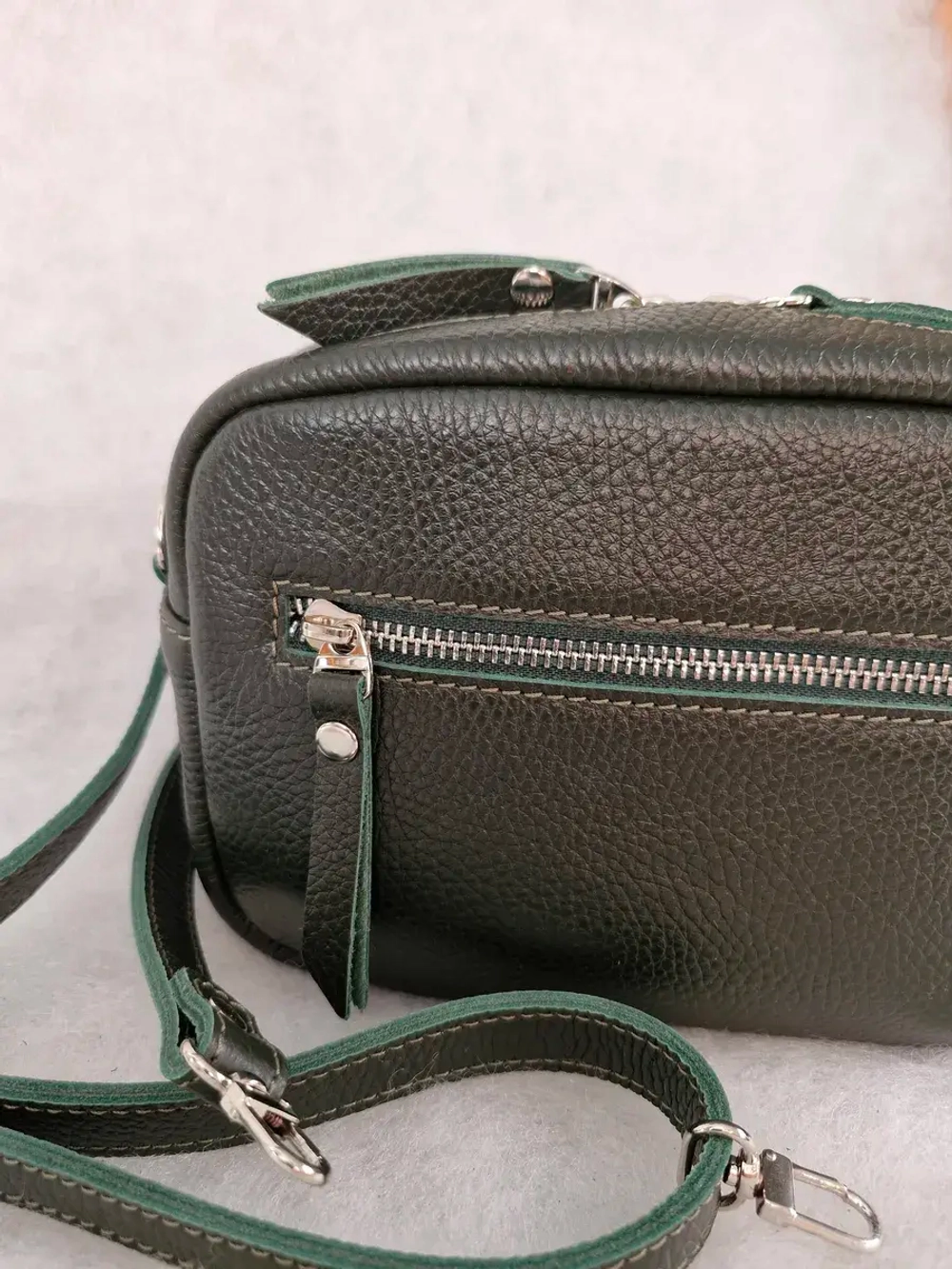 Сумка из натуральной кожи через плечо