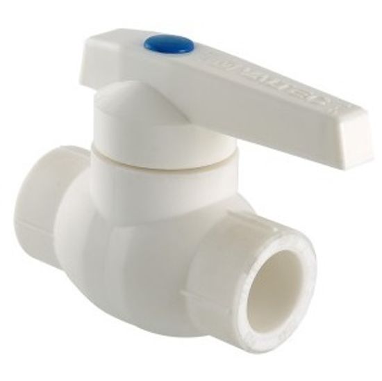 Кран шаровой Valtec 32 мм с латунной обоймой полипропиленовый (VTp.744.0.032)