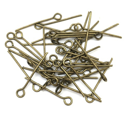 Штифт с петлей, L 28 мм, 20 гр, бронза