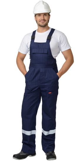 Костюм "Сириус-Сургут" антистат полукомбинезон (т.синий/василек)