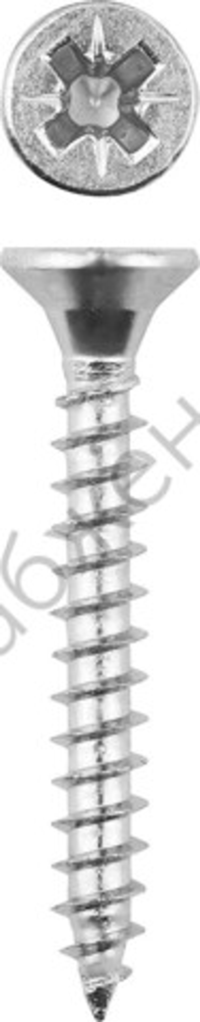 ЗУБР СУ-Б 45 х 4.5 мм, белый цинк, универсальный саморез, 200 шт (4-300371-45-045)