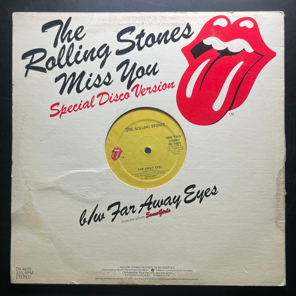 The Rolling Stones ‎– Miss You - Special Disco Version (США 1978г.) EP