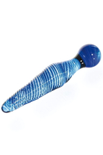 Фаллоимитатор из стекла (Цвет: синий)